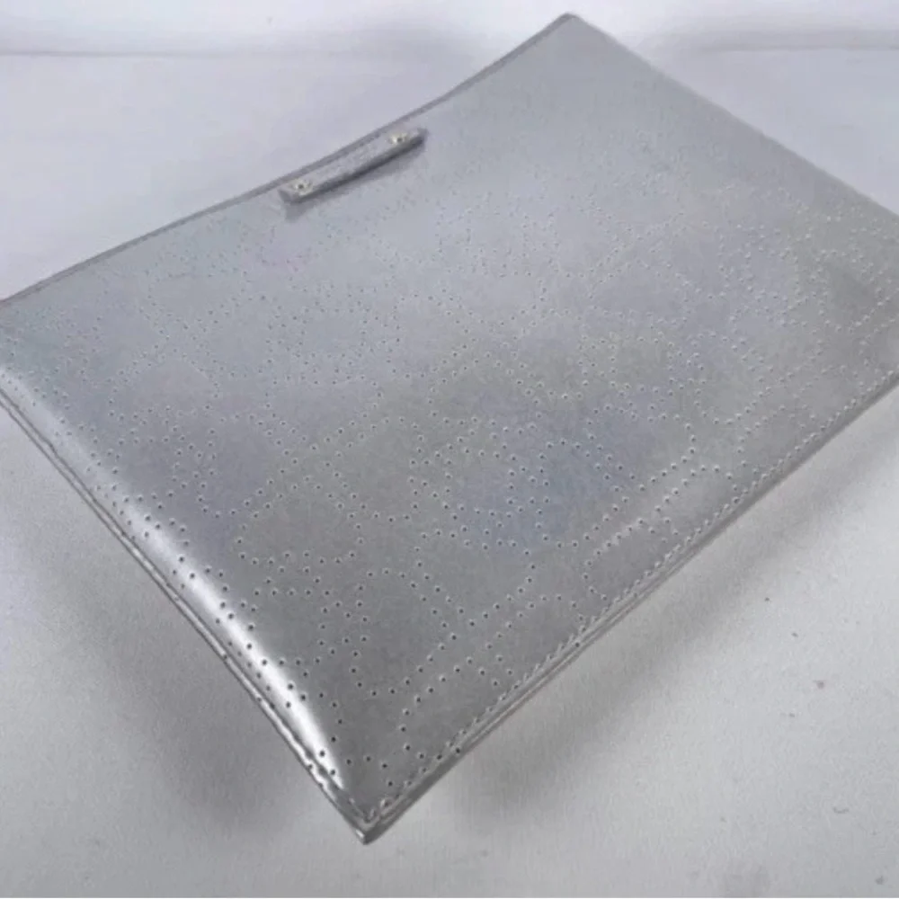 Kate Spade Metro Spade Large Pouch- Silver - Picture 6 of 13